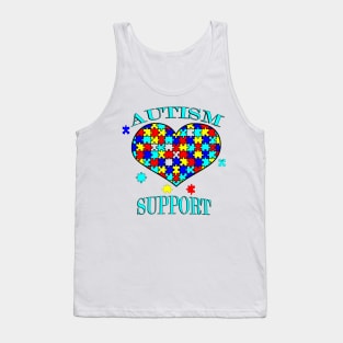 Autism Awareness Shirt & Gifts Quote Autism Support Gift Puzzle Heart Tank Top